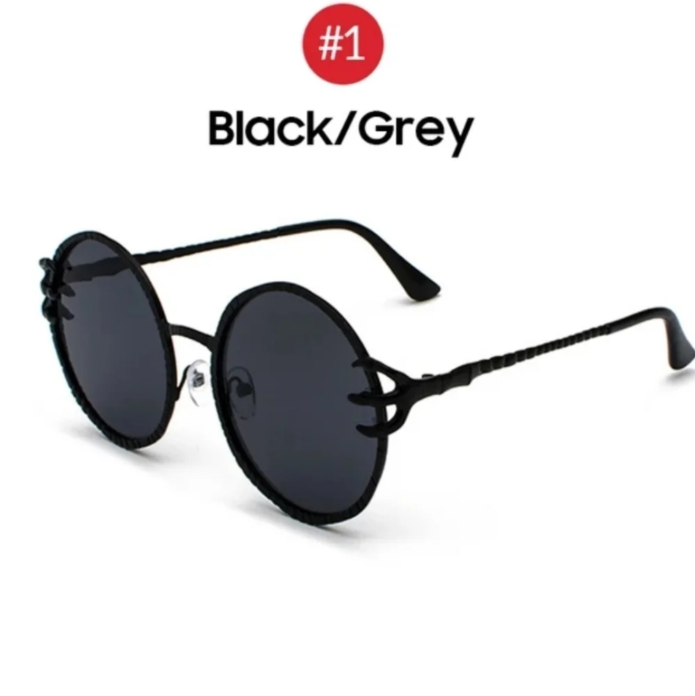 Gothic Round Claw Goth Sunglasses - Picture 7 of 8